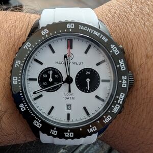 Hagley West Panda Chronograph Watch | Luxury Look for Less